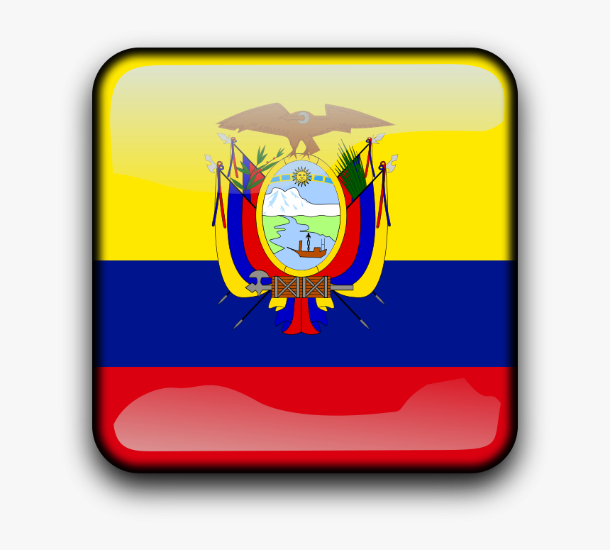 Ec Flags Icon Svg Clip Arts - Ecuador Information, HD Png Download
