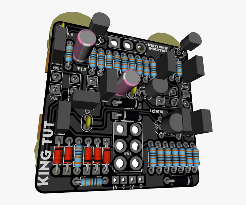 King Tut Fuzz Pcb , Png Download - Mobile Phone, Transparent Png