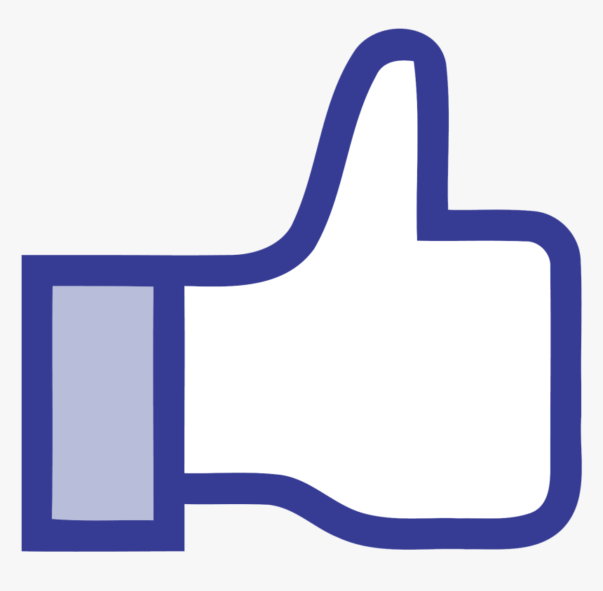 Facebook Like Button Blog Clip Art - Facebook Like Transparent Png, Png Download
