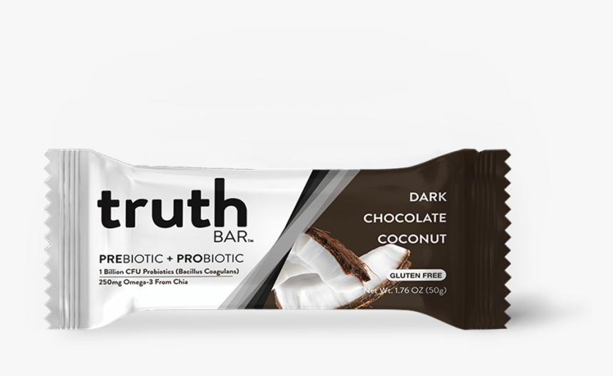 Dark Chocolate Coconut Truth Bar - 859265006025, HD Png Download