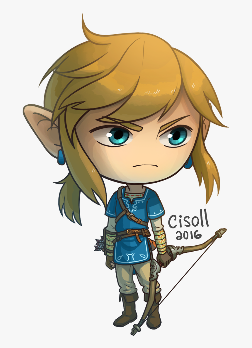 My Sticker Of The New Link From Breath Of The Wild - Cartoon, HD Png Download