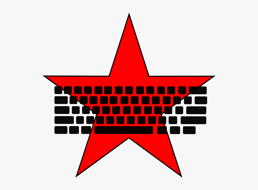 Computer Communist Png Images - Red Star Keyboard, Transparent Png