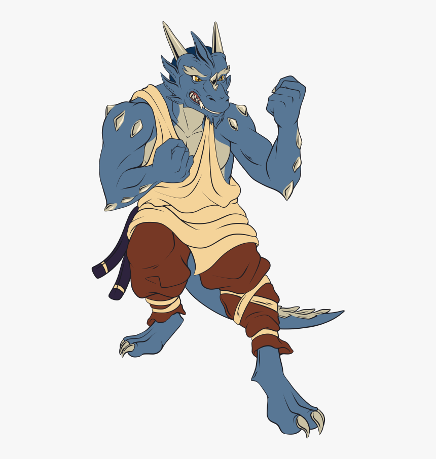 Dragonborn Monk Commission, HD Png Download