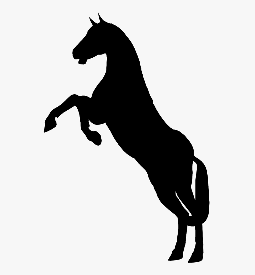 Silueta De Caballo - Horse Black And White Png, Transparent Png