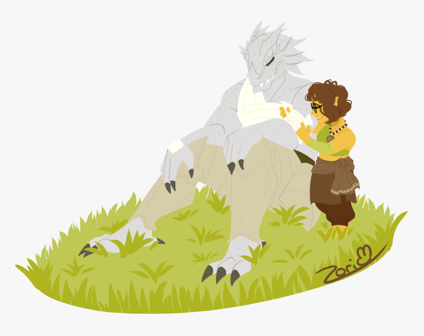 D Dragonborn Gnome - Dragonborn Female Silver, HD Png Download