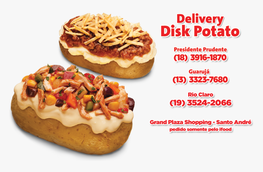 Delivery Roasted Potato - Batata Recheada Png, Transparent Png