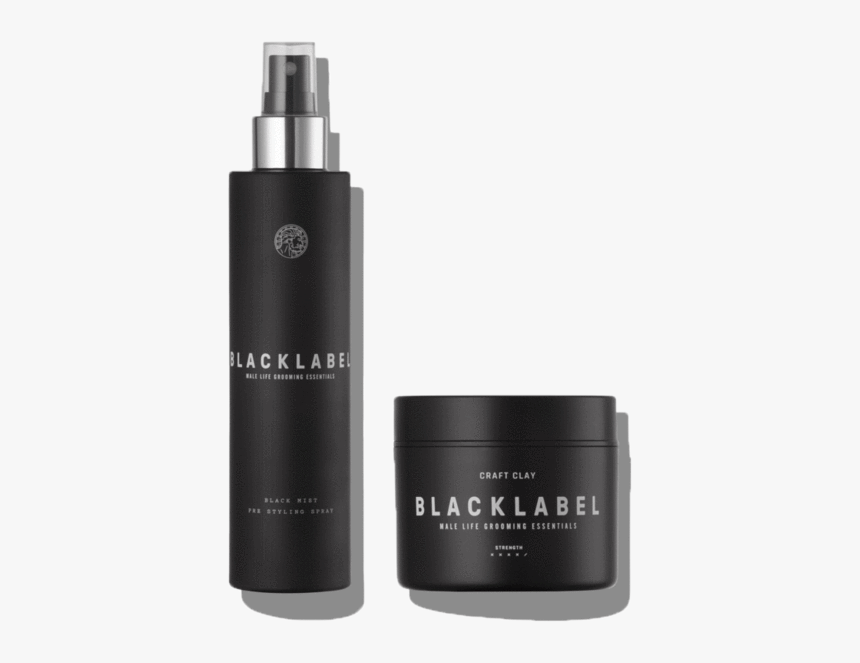 Hair Products In Black Bottle, HD Png Download