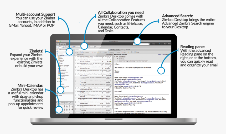 Zimbra Desktop - Advantages Of Zimbra Email Server, HD Png Download