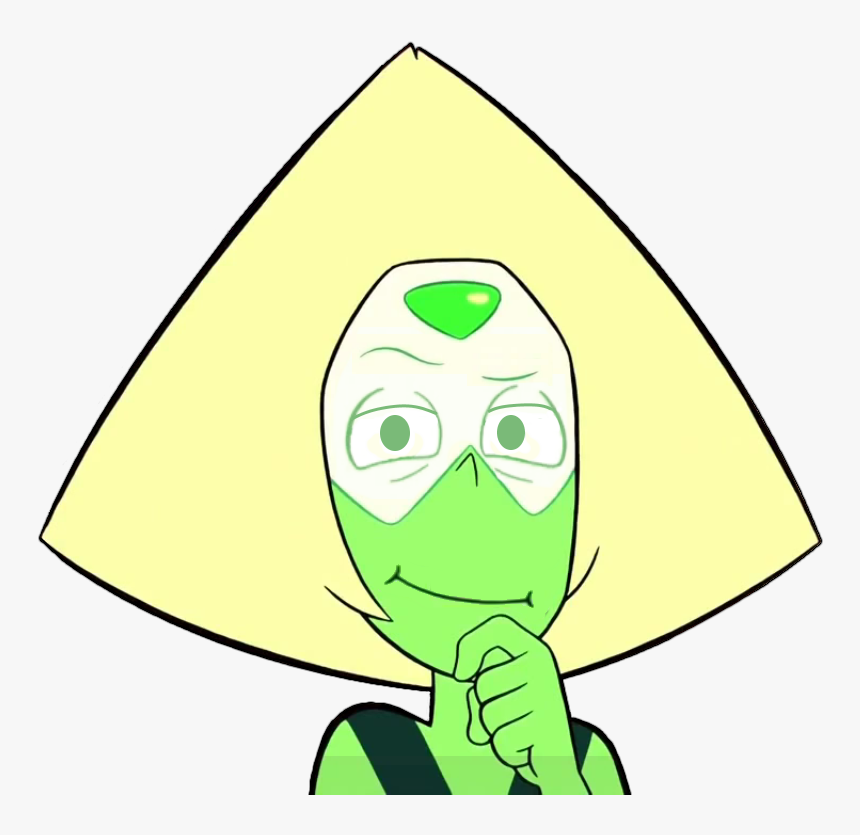 Green Yellow Vertebrate Head Cartoon Fictional Character - Steven Universe Peridot Head, HD Png Download