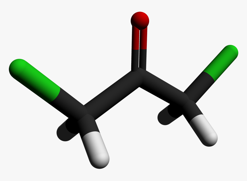 1,3 Dichloro 2 Propanone 3d Sticks By Ahrls 2012, HD Png Download