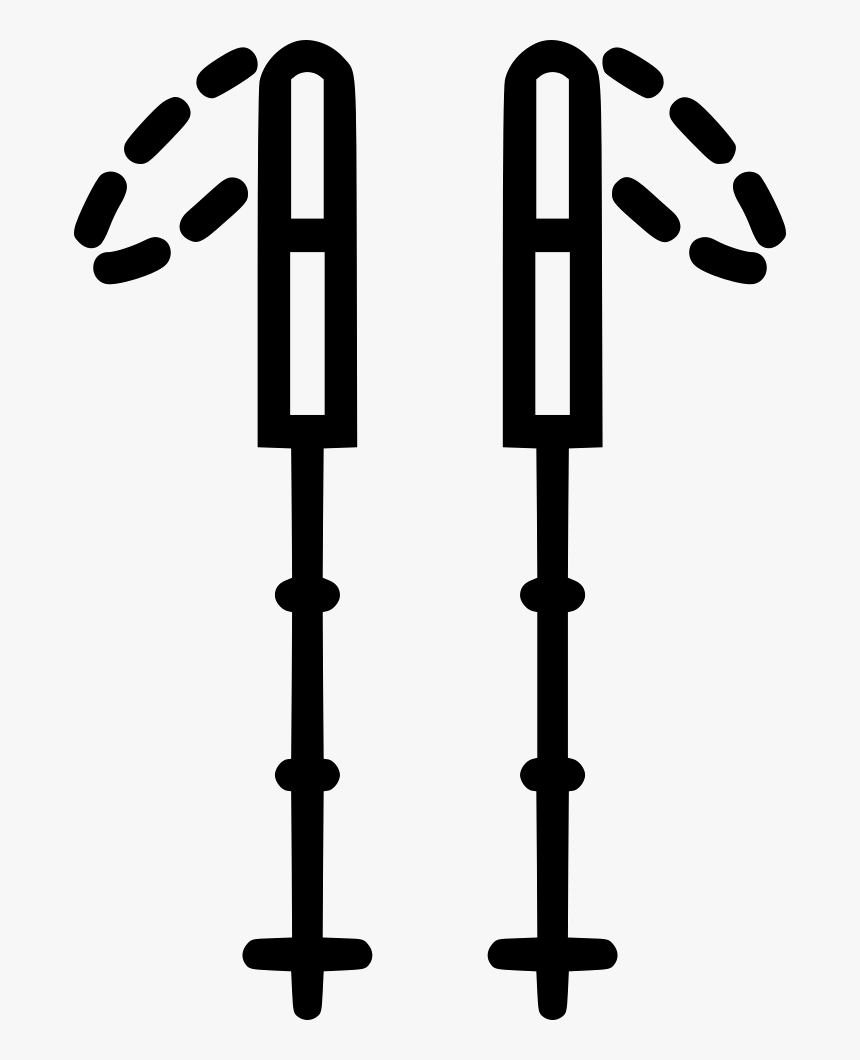 Hiking Sticks - Hiking Poles Icon, HD Png Download