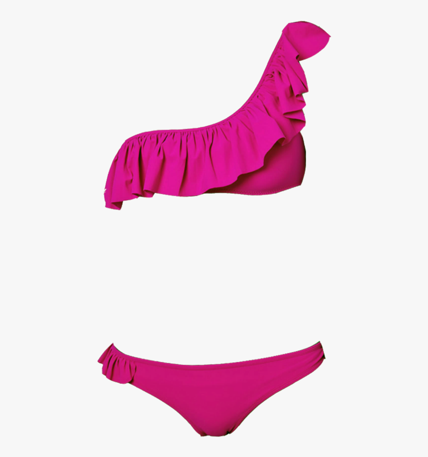Naomi One Shoulder Pink Bikini - Briefs, HD Png Download