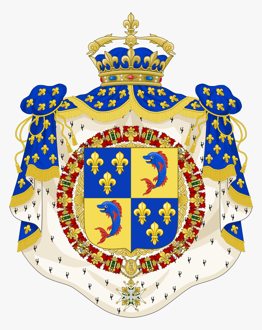 French Royal Coat Of Arms - Coat Of Arms Dauphin France, HD Png Download