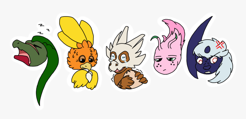 Galaxies Above Character Expressions, Requested By - Cartoon, HD Png Download