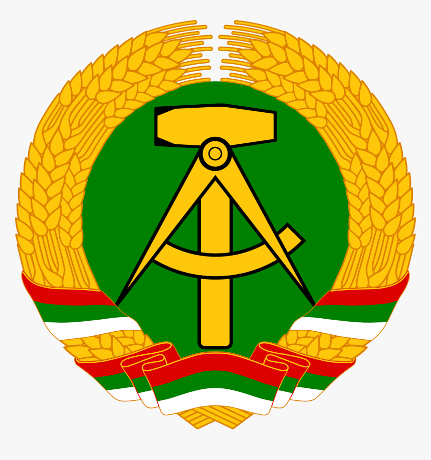 East Germany Clipart Arms - East Germany Logo, HD Png Download