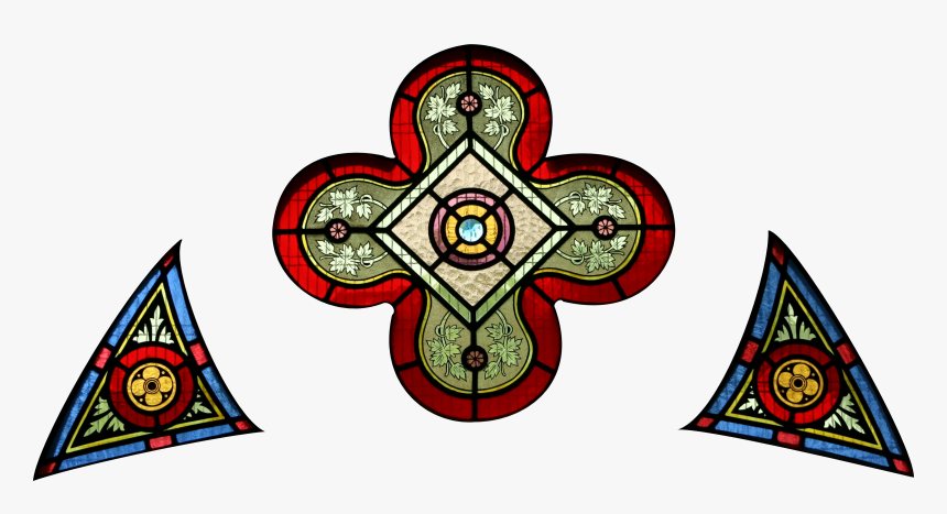 Stjohnsashfield Stainedglass Entrance - Stained Glass, HD Png Download
