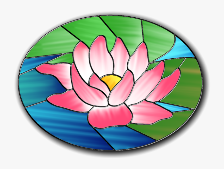 Osg 01 - Stained Glass Water Lily, HD Png Download