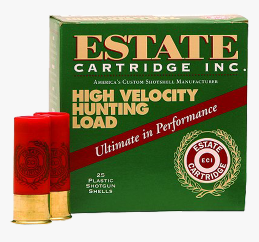 Estate 12 Gauge Ammunition High Velocity Hunting Loads - 20-gauge Shotgun, HD Png Download