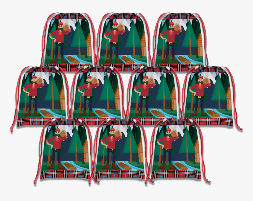 Lumberjack Drawstring Tote Bag - Garment Bag, HD Png Download