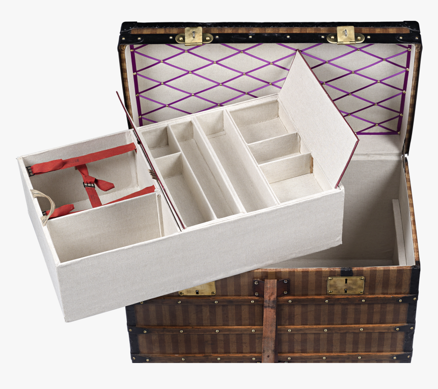 Louis Vuitton Rayée Steamer Trunk - Wood, HD Png Download