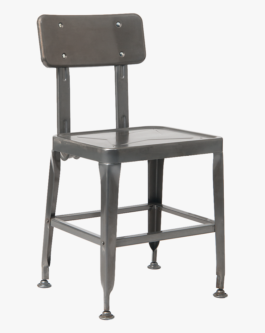 Indoor/outdoor Metal Chair In Black Finish For Home, - Wooden Restaurant Chair Designs, HD Png Download