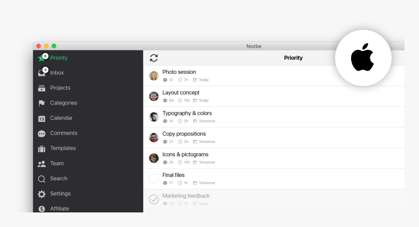 Nozbe 4, HD Png Download