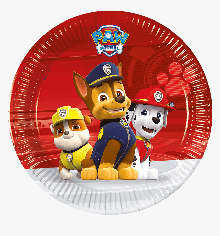 Paw Patrol Paper Plates Small - Piatti Paw Patrol, HD Png Download