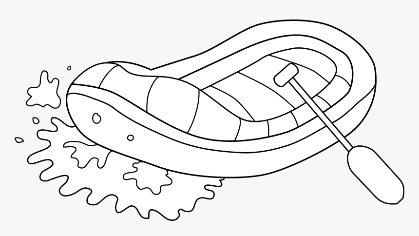 Water Raft Clipart - White Water Raft Clip Art, HD Png Download