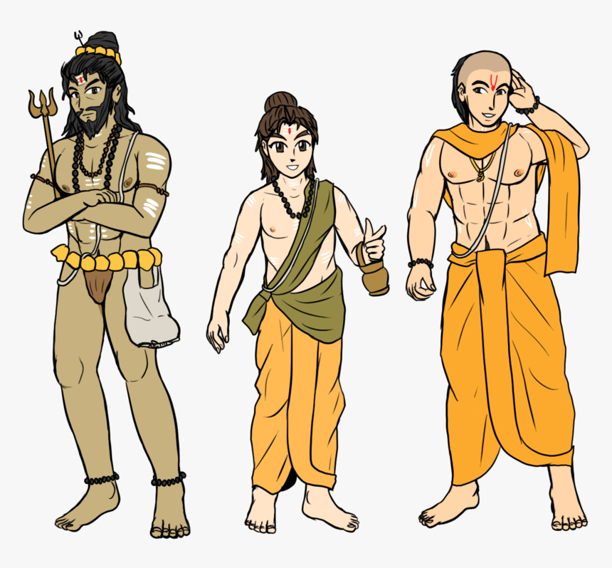 Thumb Image - Drawing Of A Hindu Priest, HD Png Download