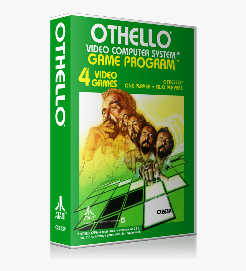 Othello Atari 2600 Game Cover To Fit A Ugc Style Replacement - Othello Atari, HD Png Download