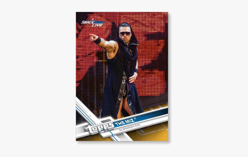 The Miz 2017 Topps Wwe Base Cards Poster Gold Ed - Wwe Oficial Referee Rod Zapata, HD Png Download