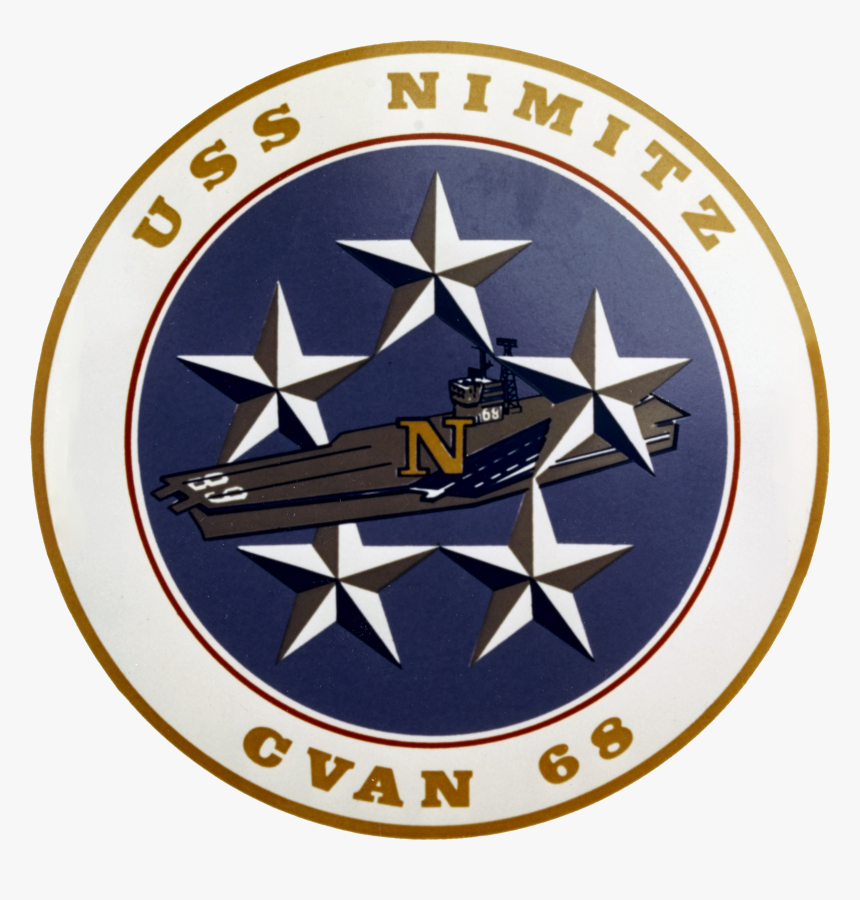 Uss Nimitz Crest 1975 - T Shirt Motive, HD Png Download