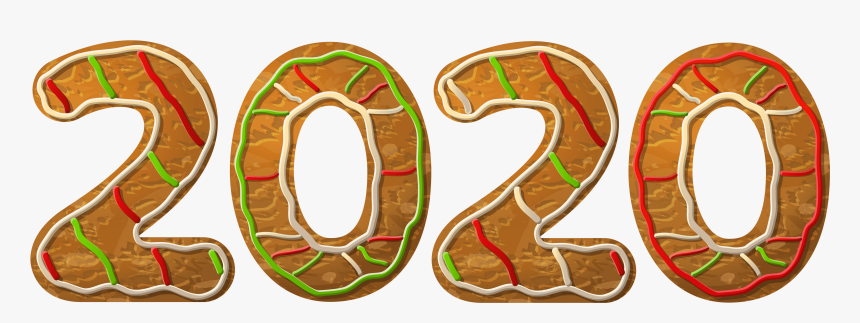 2020 Gingerbread Png Clipart - New Year 2020 Png, Transparent Png