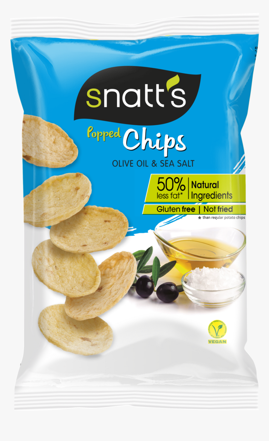 Popped Chips Olive Oil Salt - Natu Chips, HD Png Download