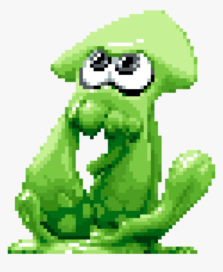 Inkling- Squid Form - Pixel Inkling Squid, HD Png Download