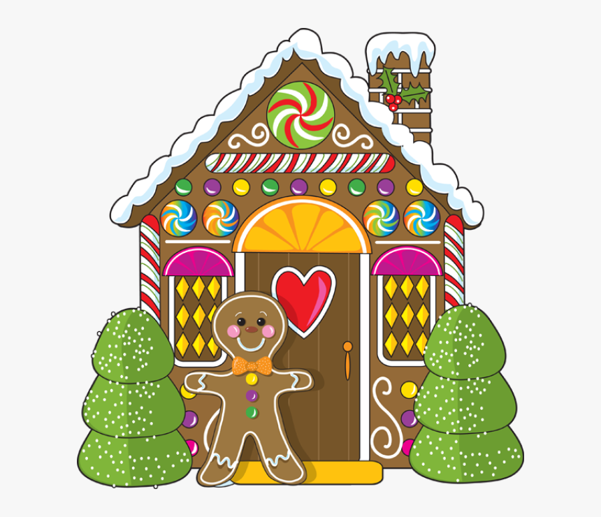 Gingerbread House - Clip Art Christmas Gingerbread House, HD Png Download