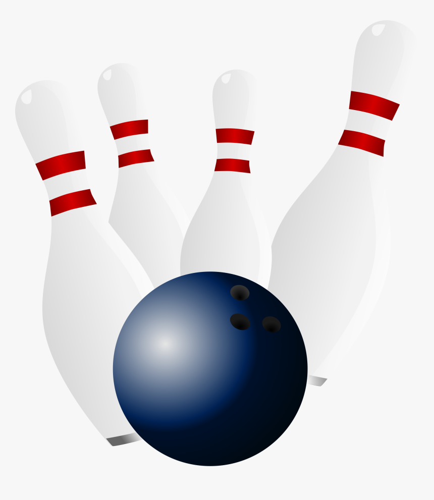 Bowling Pins And Ball Clip Art - Bowling Pins And Bowl, HD Png Download
