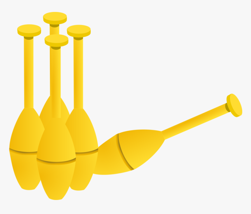 Line,yellow,bowling Pin - Bowling, HD Png Download