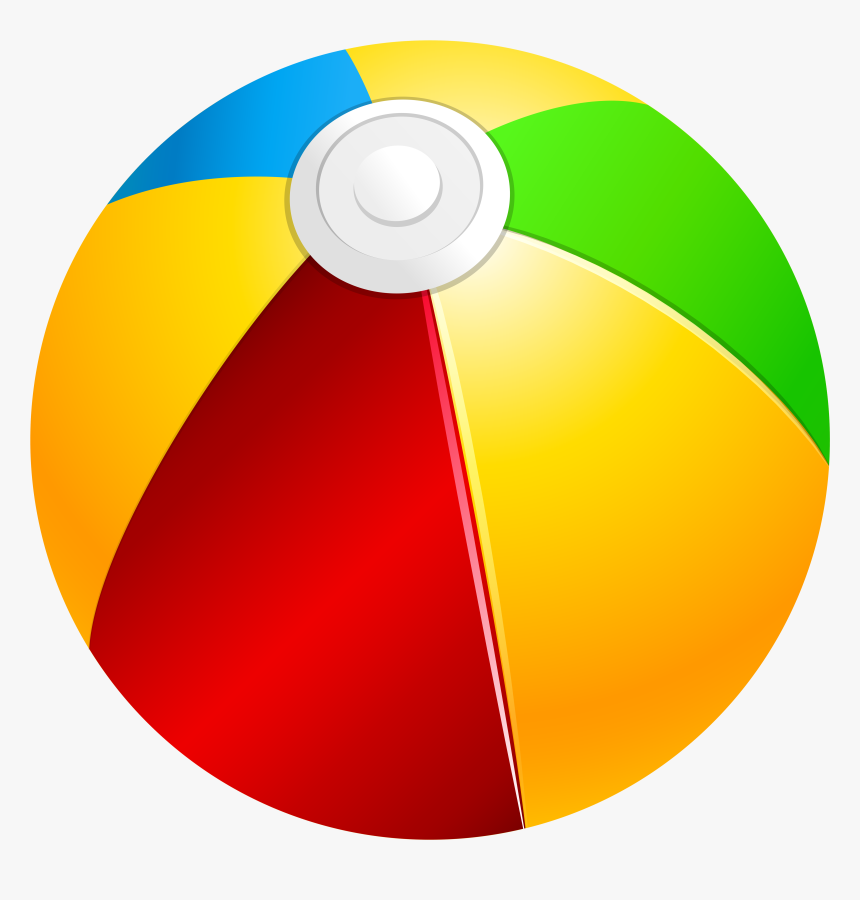 Beach Ball Clip Art - Clipart Transparent Background Ball, HD Png Download