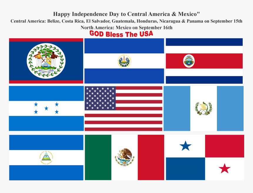 Belize Flag Clipart Belize Web Page Flag - Mexico Central America Flag, HD Png Download