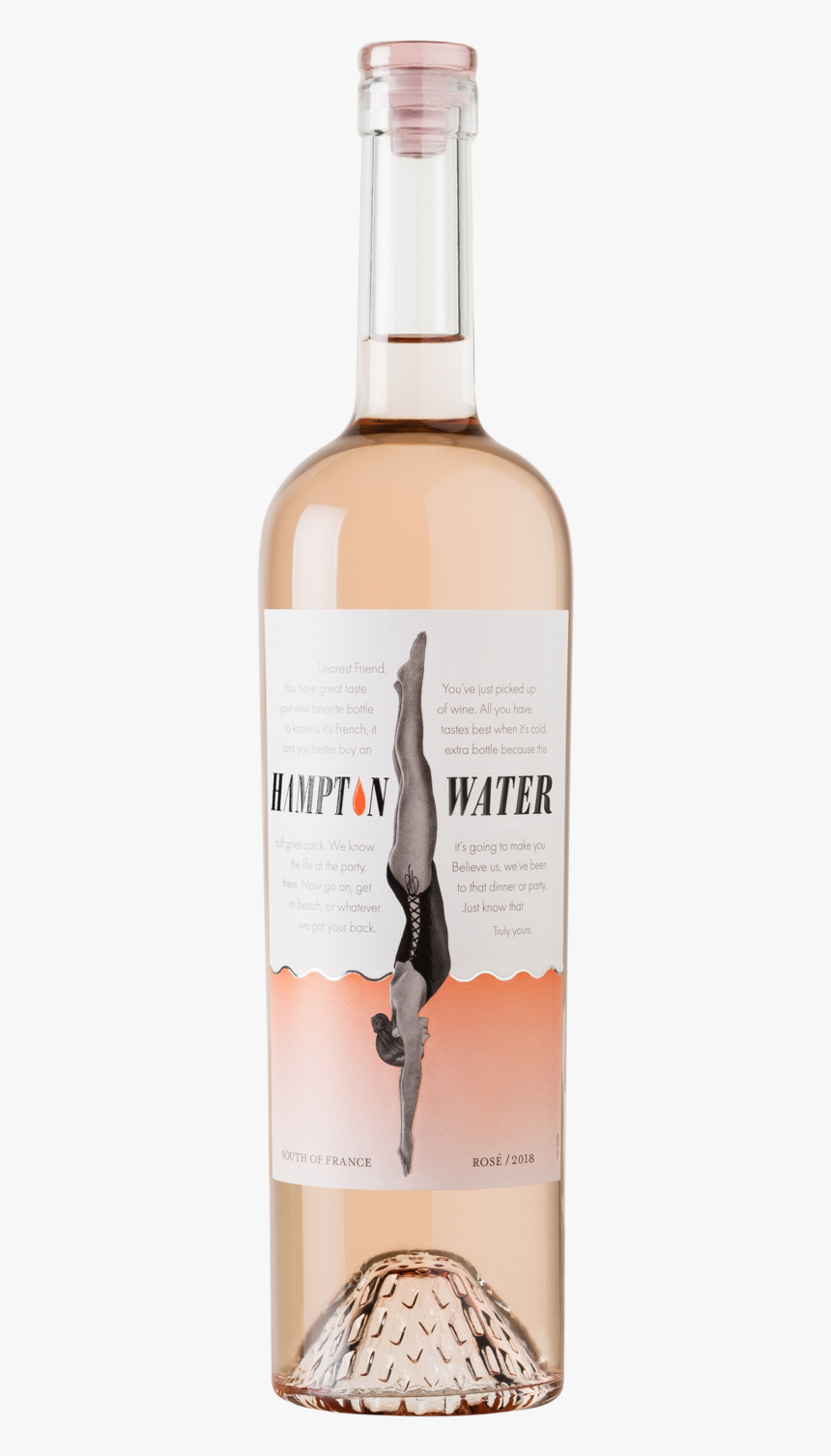 Hampton Water 75cl New 2018 - Hampton Water Rose Wine, HD Png Download