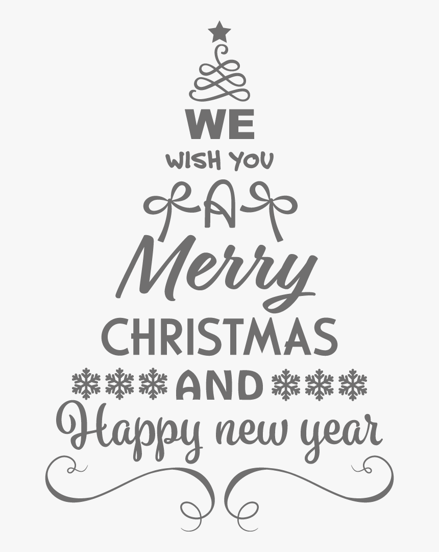 Kerstboom Raamstickers, HD Png Download