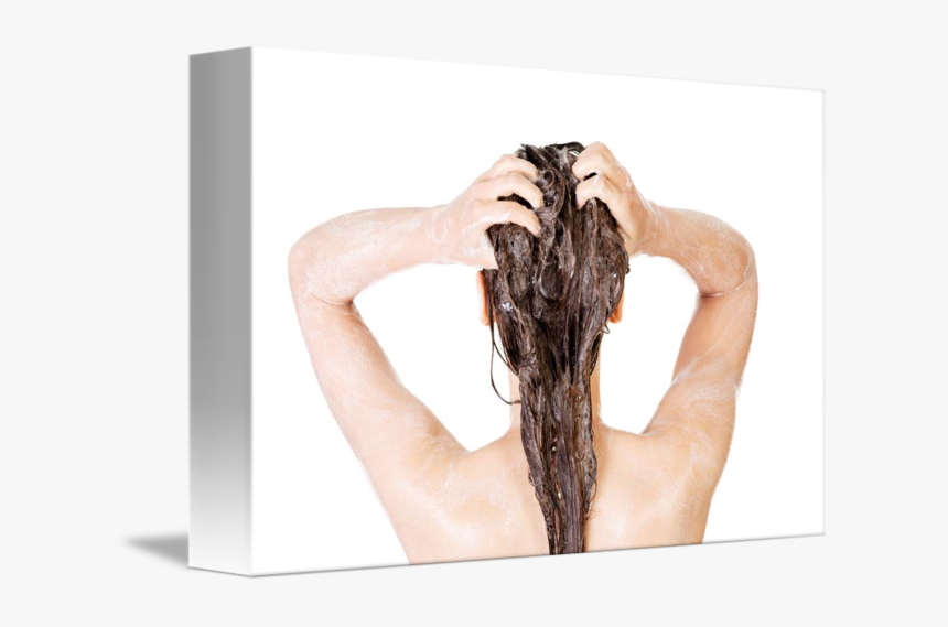 Young Fit Woman In Shower Washing Her Body By B D S - Woman Shower Png, Transparent Png