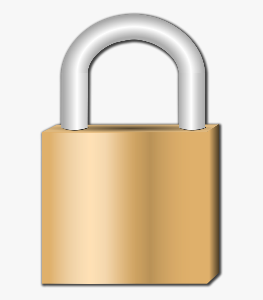 Padlock Svg Clip Arts - Clip Art Of Lock, HD Png Download