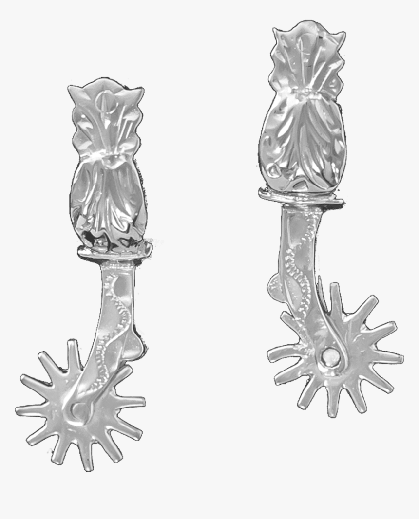 Sterling Silver Buckaroo Spurs , Png Download - Body Jewelry, Transparent Png