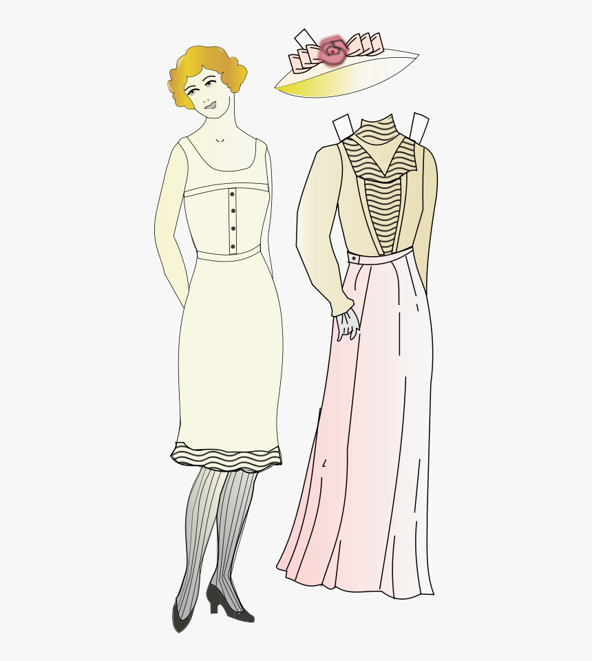 Paper Doll Svg Clip Arts - Clothing, HD Png Download