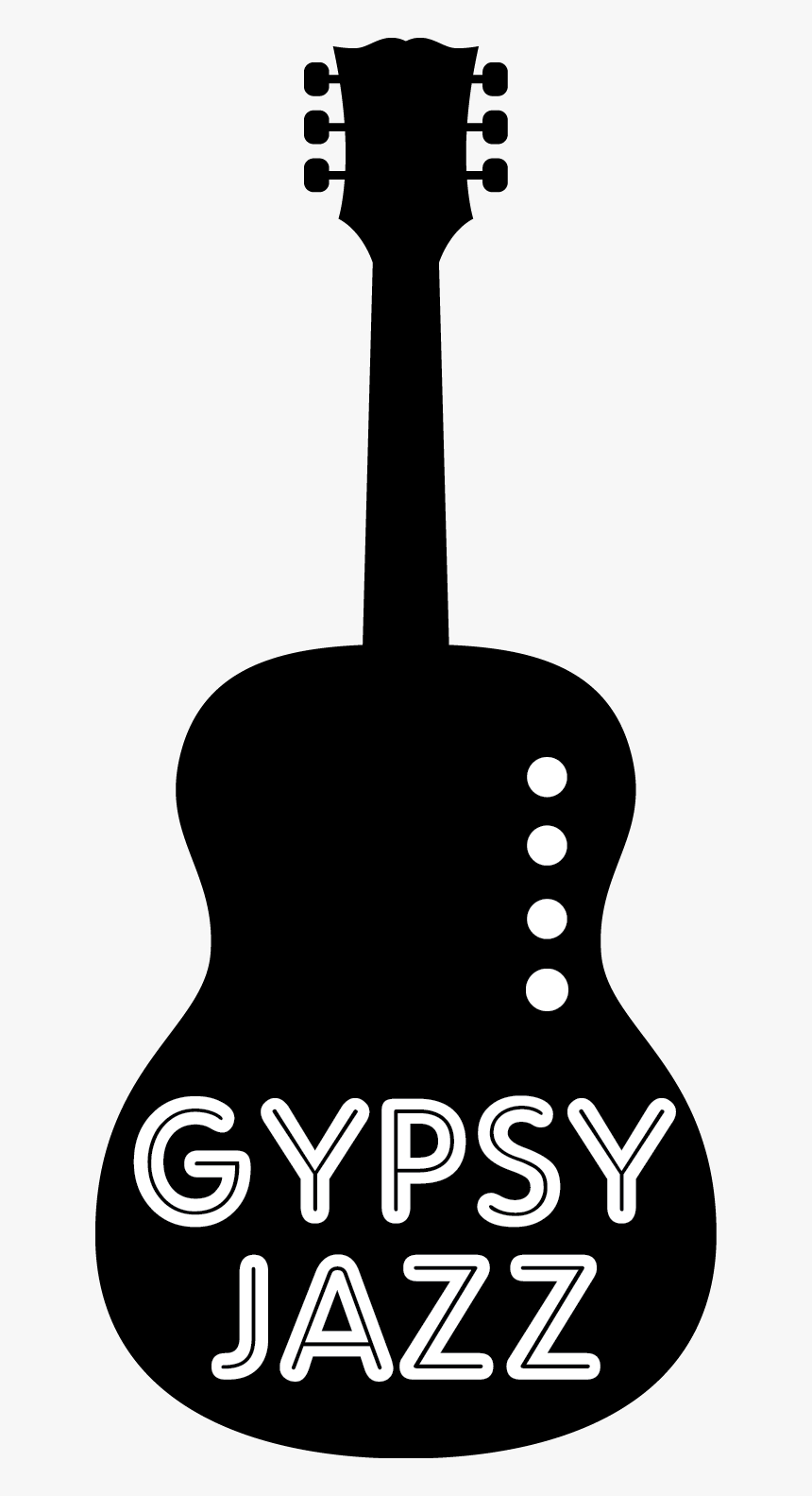 Guitar Clip Art - Gypsy Jazz Guitar Art, HD Png Download