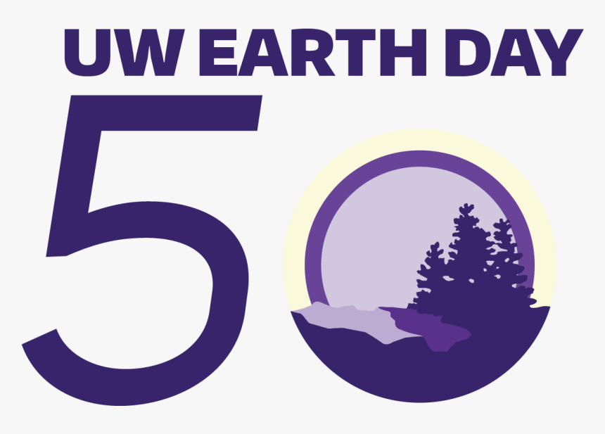 Uw Earth Day 50th Logo - Circle, HD Png Download