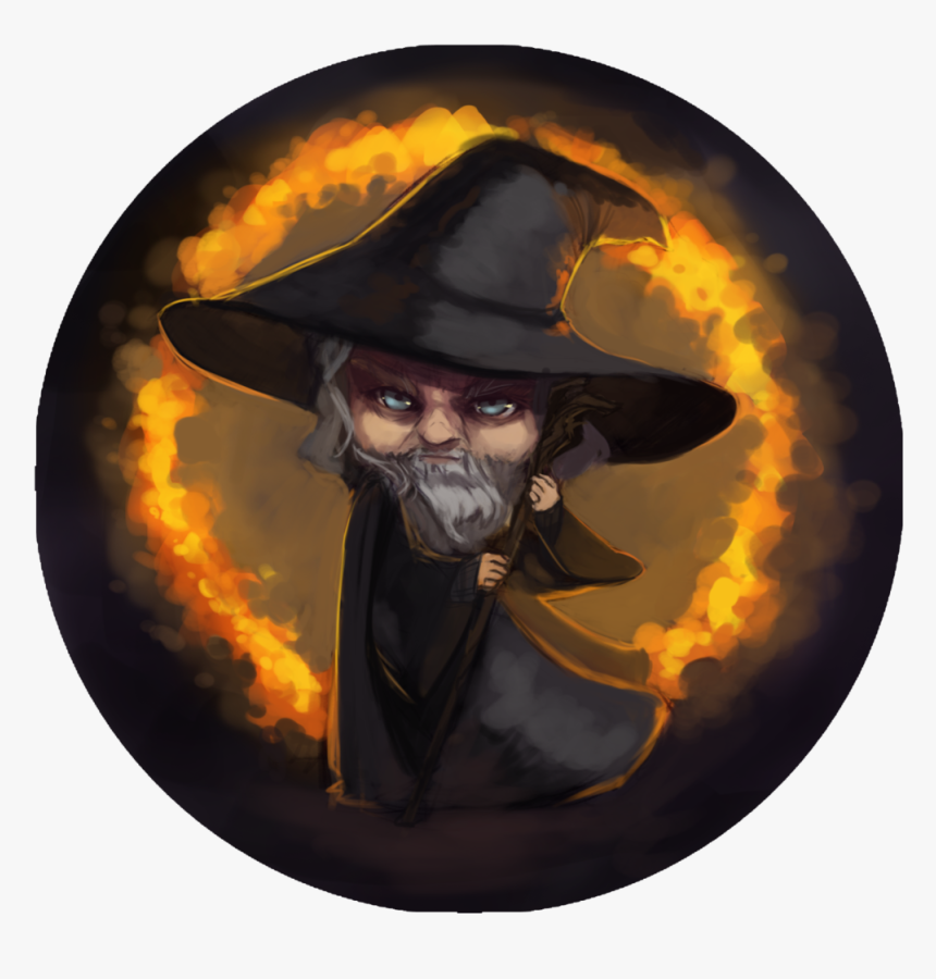 Gandalf Button , Png Download - Cartoon, Transparent Png