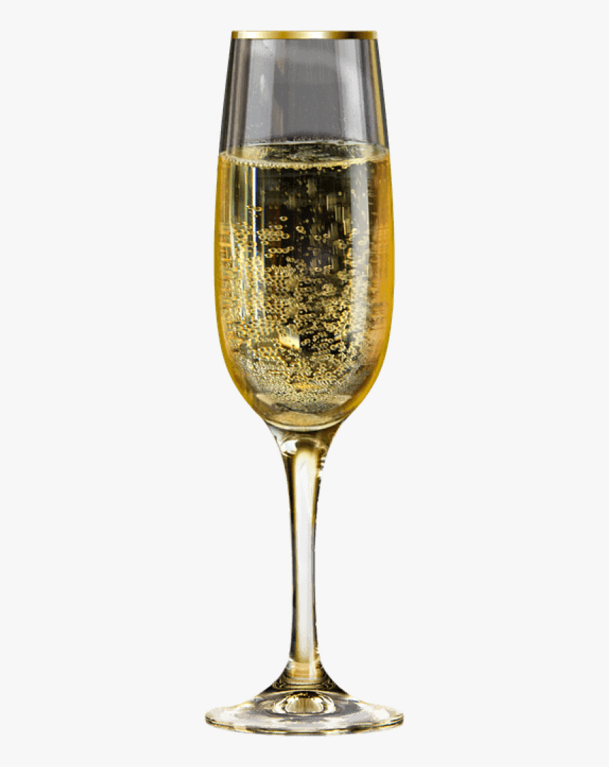 Transparent Background Champagne Glass .png, Png Download